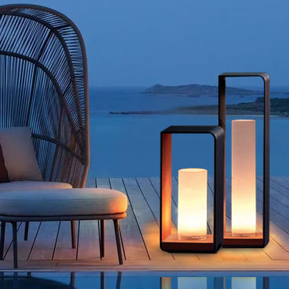LumaShine™ minimalistische buitenlamp – solar of netstroom – productafbeelding 2