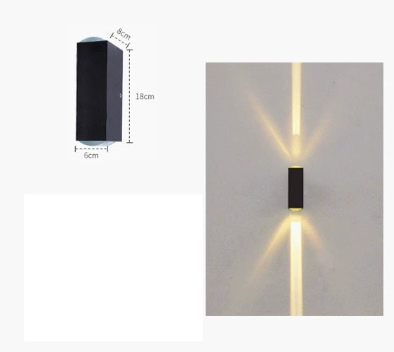 LumiAura™ waterbestendige LED-buitenwandlamp met 1000 lumen – productafbeelding 2