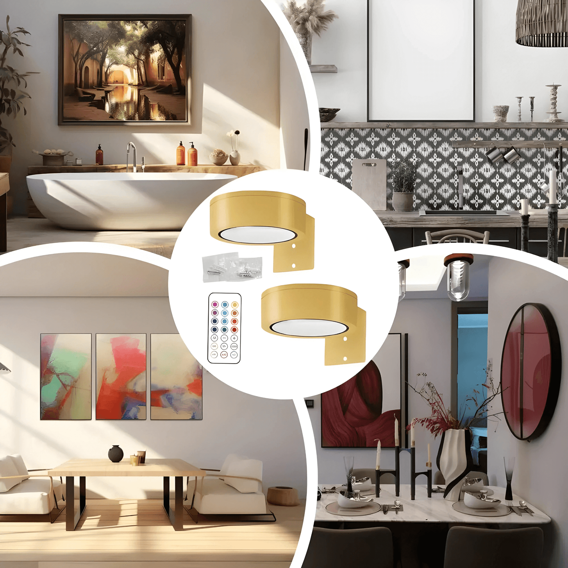 NORA™ magnetische wandlamp met 13 kleuren en afstandsbediening – productafbeelding 6
