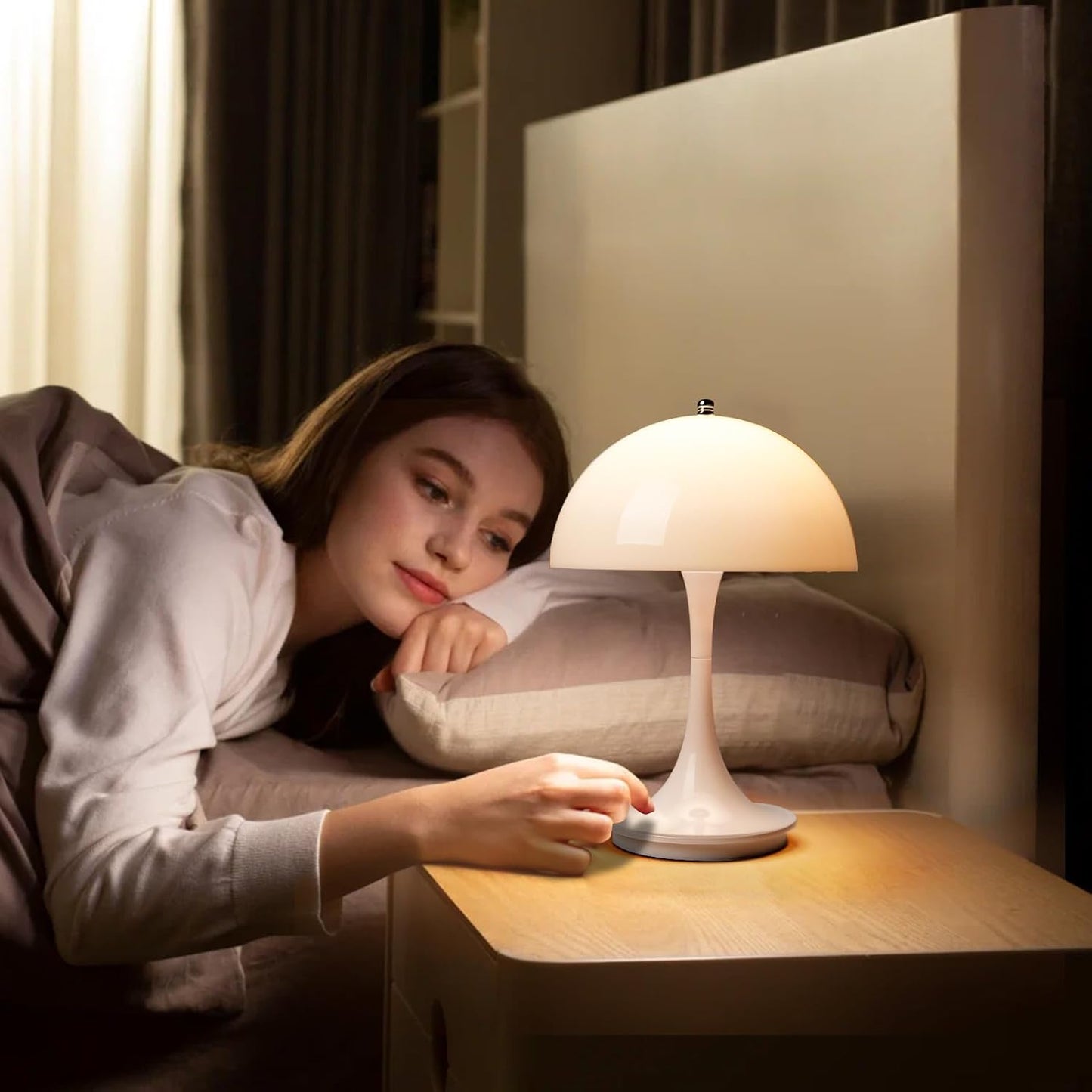 NordicMush™ draadloze LED-paddenstoellamp met USB – productafbeelding 9