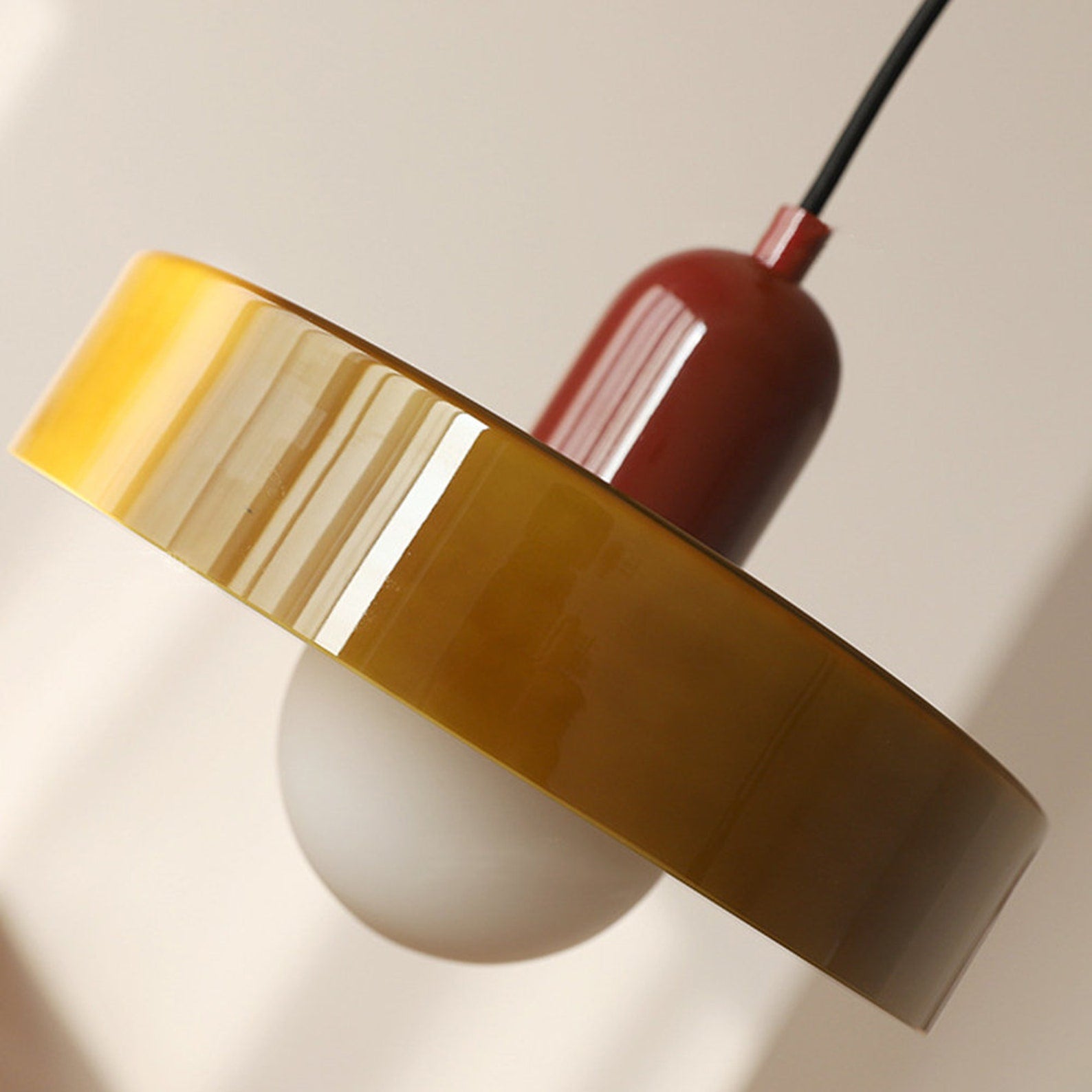 LumiSphere™ Bauhaus glazen hanglamp met verstelbaar snoer – productafbeelding 5