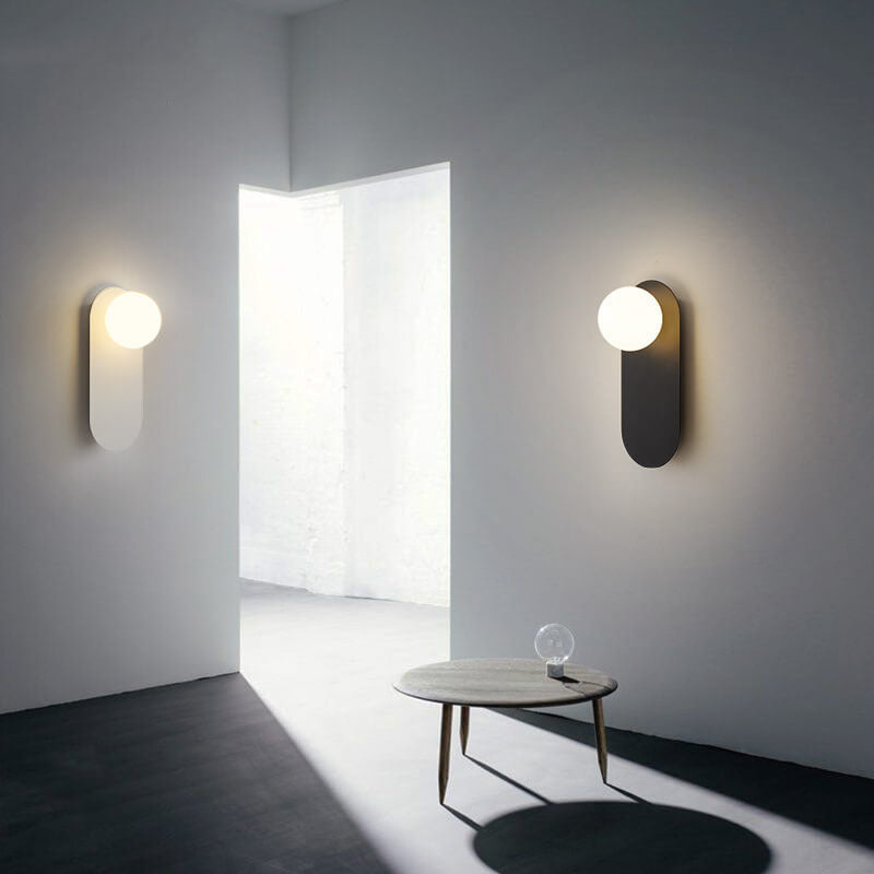 LumiNest™ minimalistische wandlamp van glas en metaal – productafbeelding 2