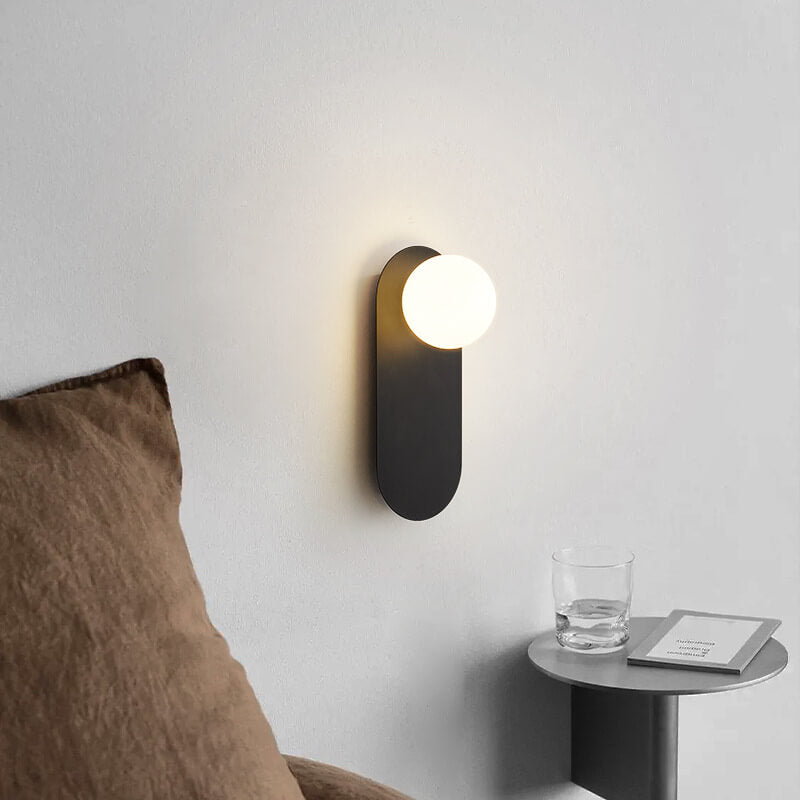 LumiNest™ minimalistische wandlamp van glas en metaal – productafbeelding 4