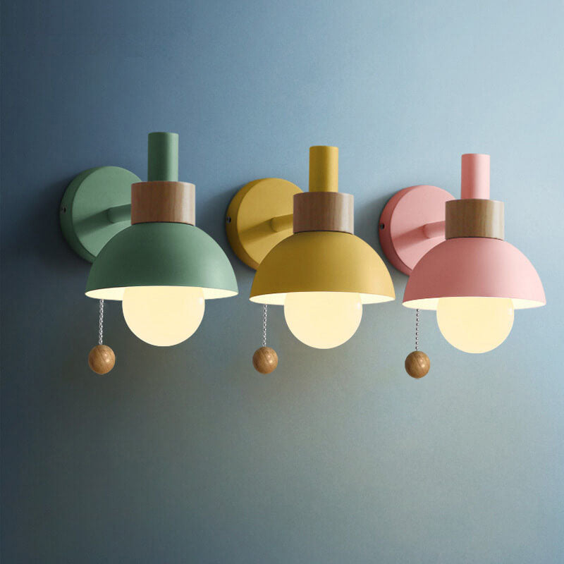 Nordic Macaron™ wandlamp van ijzer en glas – productafbeelding 2