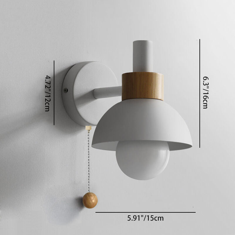 Nordic Macaron™ wandlamp van ijzer en glas – productafbeelding 5