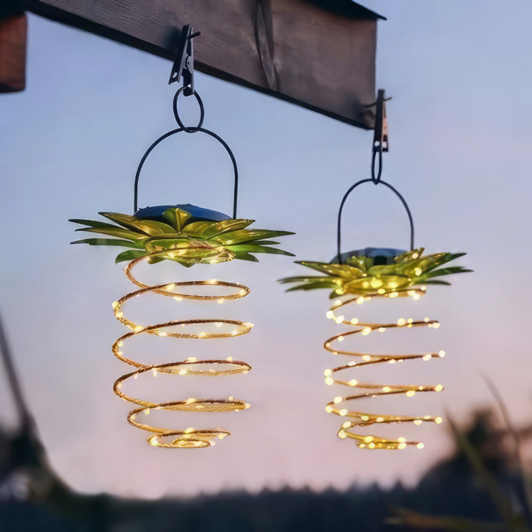 LumiGlow™ solar ananas tuinlamp met automatische LED – productafbeelding 3