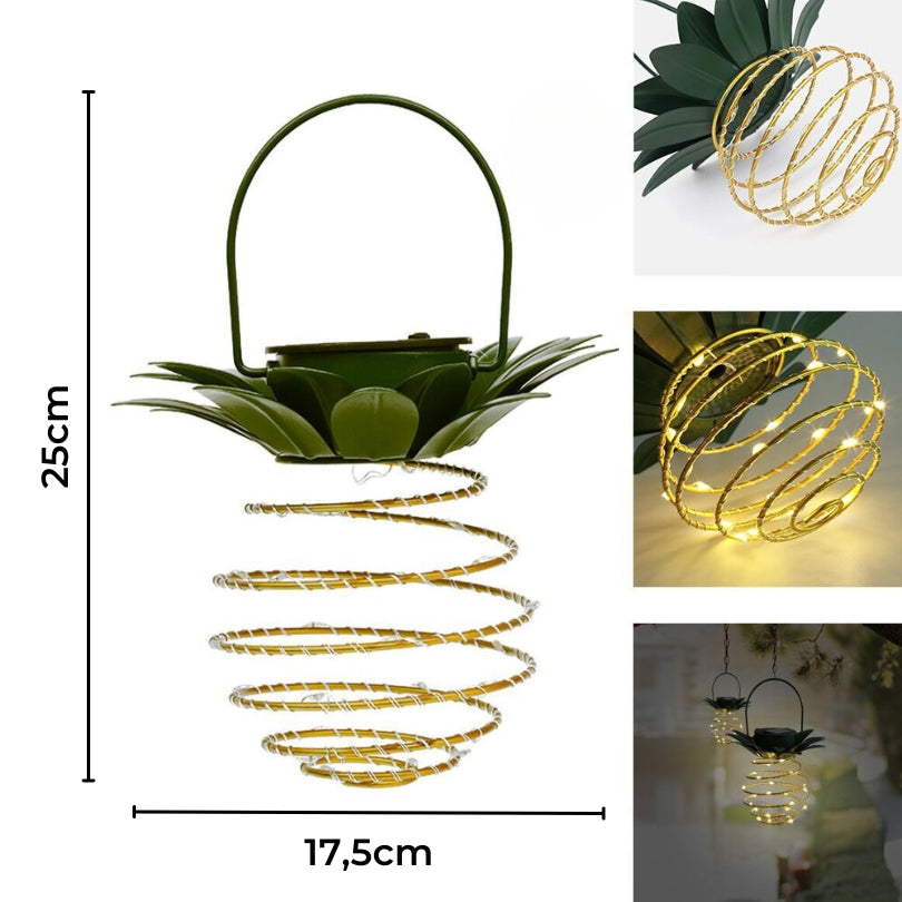 LumiGlow™ solar ananas tuinlamp met automatische LED – productafbeelding 5