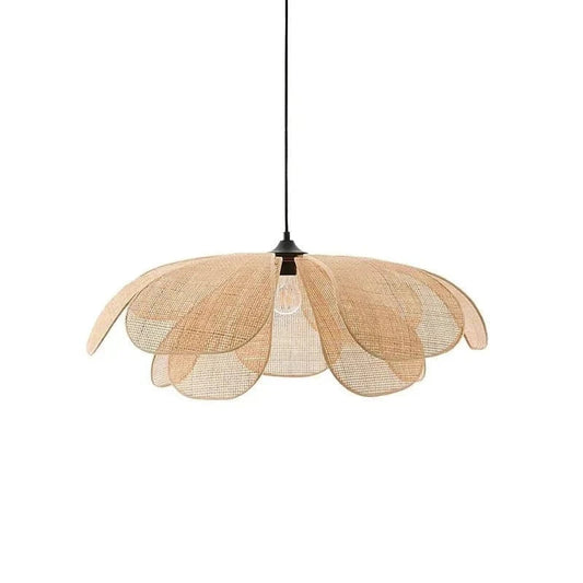 RattanAura™ rotan hanglamp met bloemvorm – productafbeelding 1
