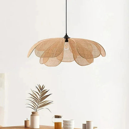 RattanAura™ rotan hanglamp met bloemvorm – productafbeelding 2