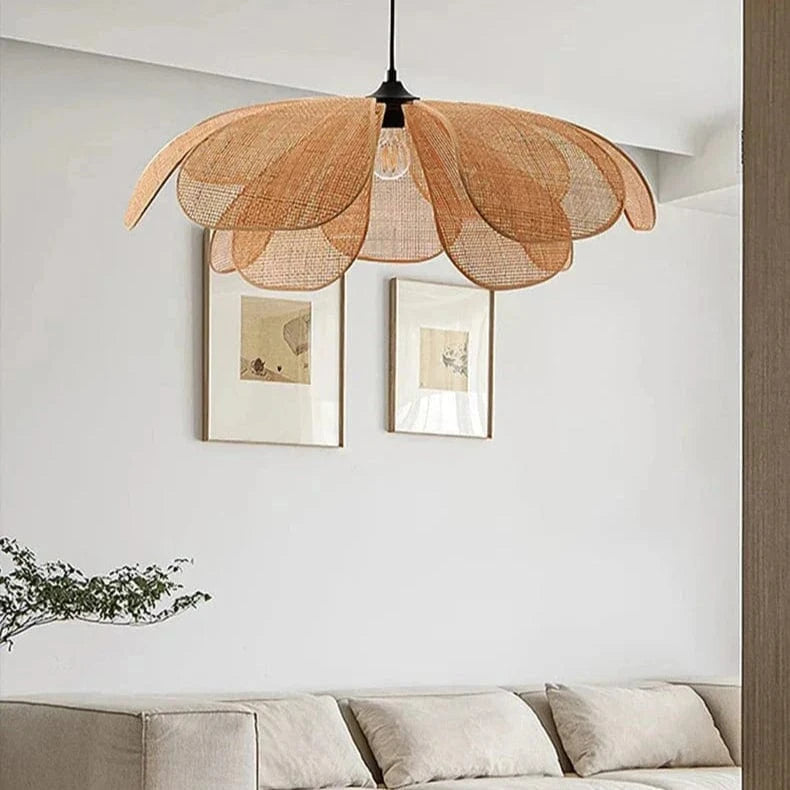 RattanAura™ rotan hanglamp met bloemvorm – productafbeelding 4