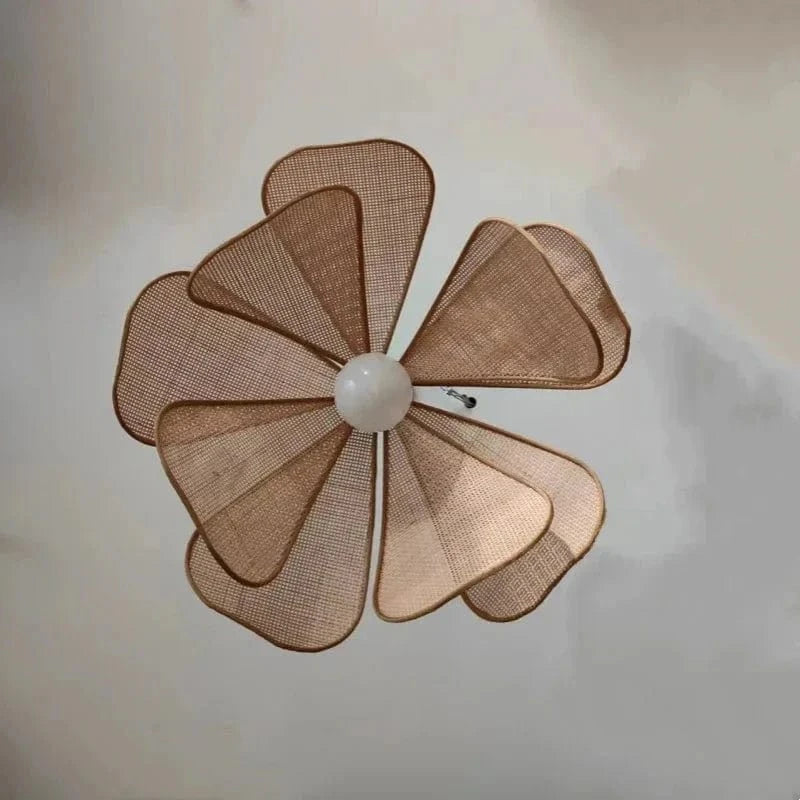 RattanAura™ rotan hanglamp met bloemvorm – productafbeelding 7