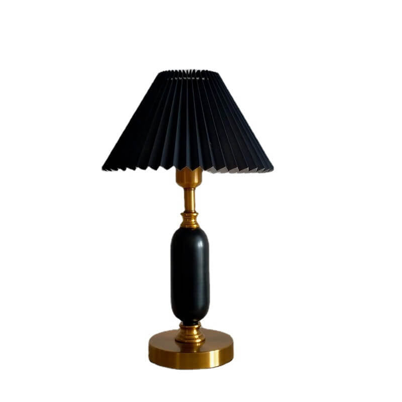 LumiNest™ retro tafellamp met geplooide lampenkap – productafbeelding 4
