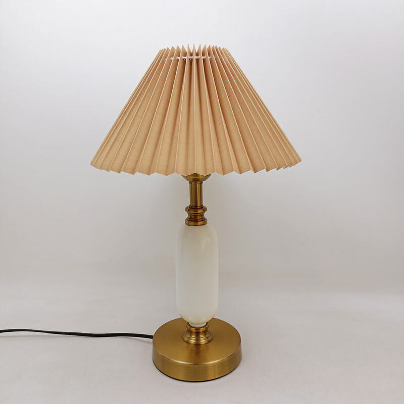 LumiNest™ retro tafellamp met geplooide lampenkap – productafbeelding 9