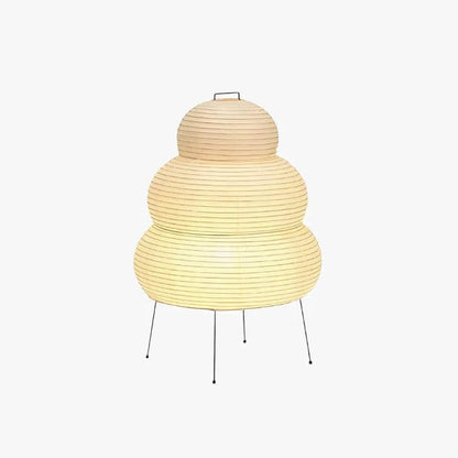 LumiNest™ Japandi tafellamp van rijstpapier met drie lagen – productafbeelding 1
