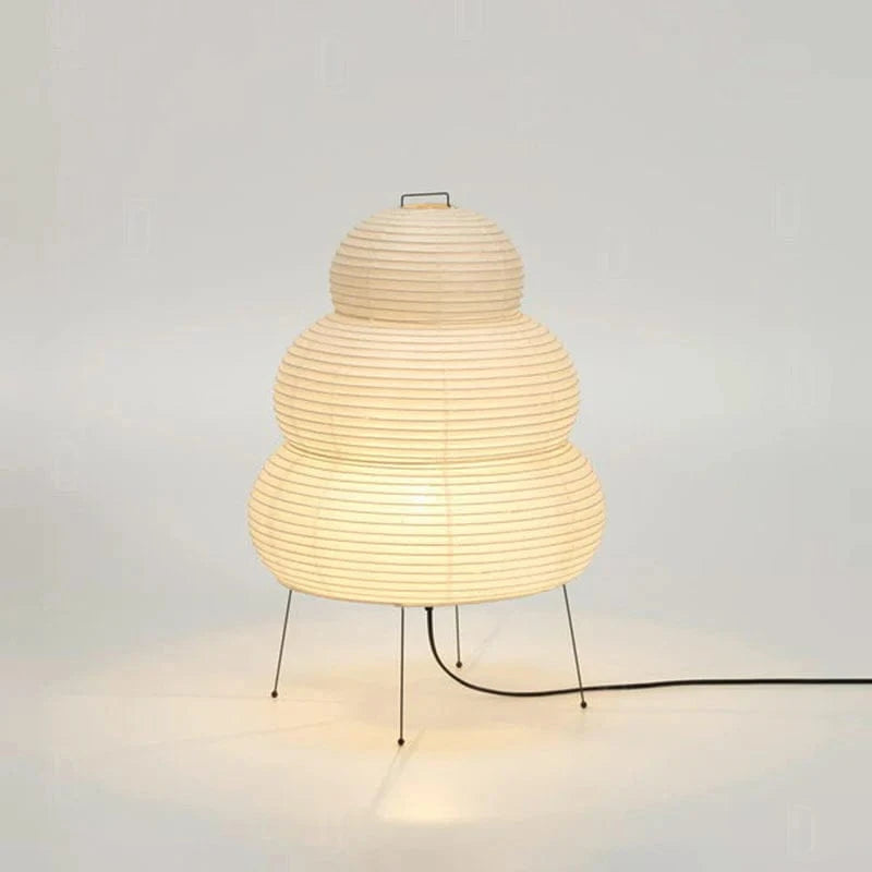 LumiNest™ Japandi tafellamp van rijstpapier met drie lagen – productafbeelding 2