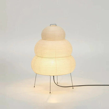 LumiNest™ Japandi tafellamp van rijstpapier met drie lagen – productafbeelding 2