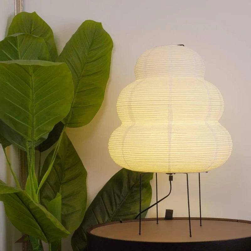 LumiNest™ Japandi tafellamp van rijstpapier met drie lagen – productafbeelding 7