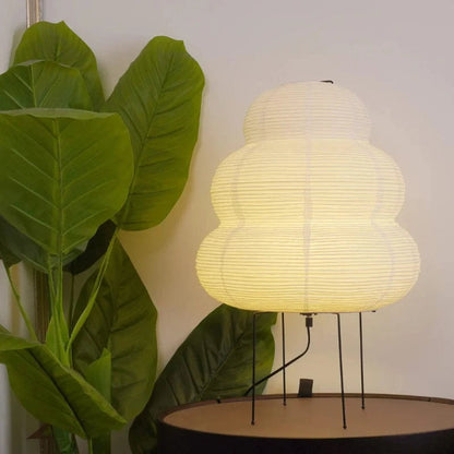 LumiNest™ Japandi tafellamp van rijstpapier met drie lagen – productafbeelding 7