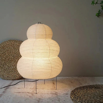 LumiNest™ Japandi tafellamp van rijstpapier met drie lagen – productafbeelding 8