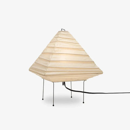SereniLite™ piramide tafellamp van rijstpapier – productafbeelding 1