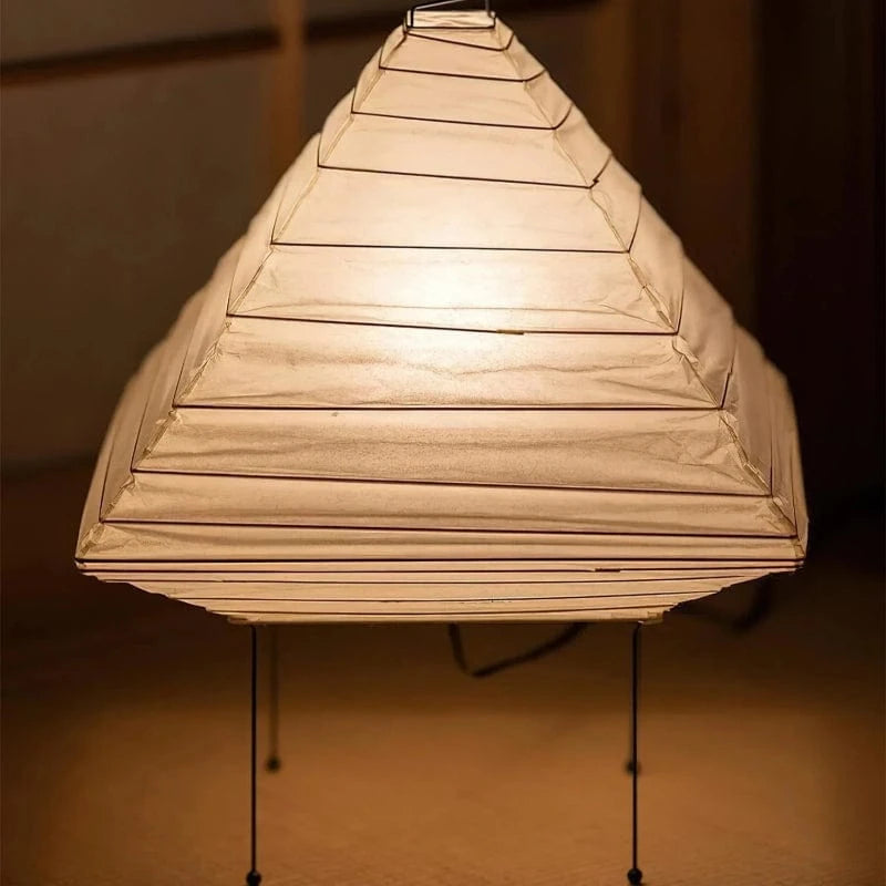 SereniLite™ piramide tafellamp van rijstpapier – productafbeelding 5
