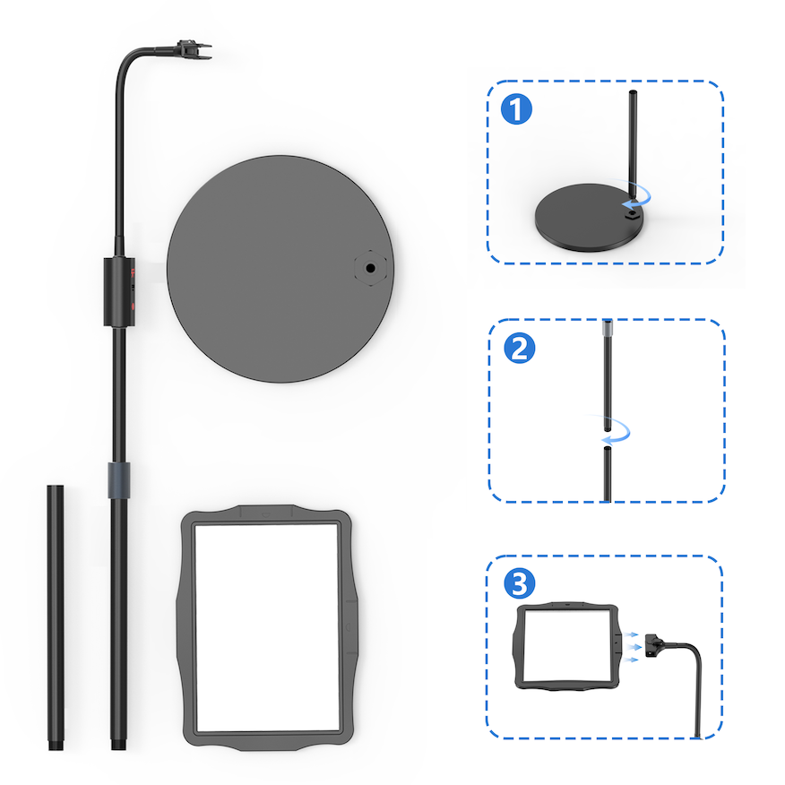 BrightView™ staande vergrootlamp met LED – afbeelding 4