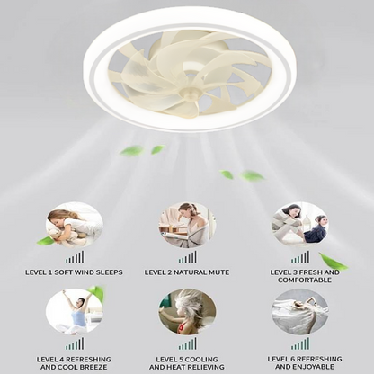 SmartBreeze™ plafondventilator met LED, app en afstandsbediening – productafbeelding 5