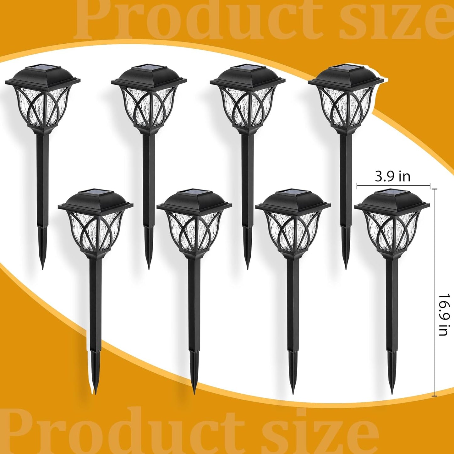 SolarGlow™ set van 6 solar tuinlampen met LED – productafbeelding 3