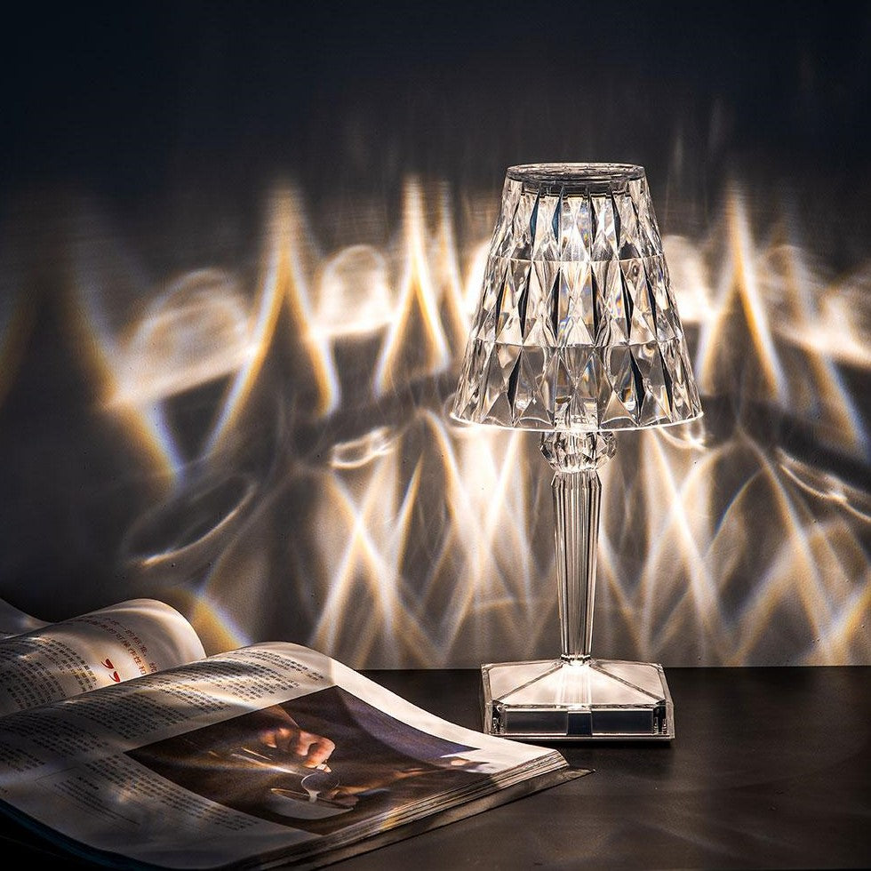 LumaSphere™ kristallen tafellamp met 3 lichtkleuren – productafbeelding 2
