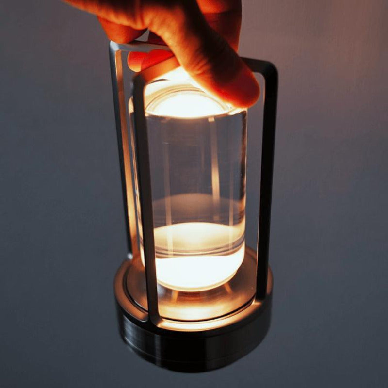 LumiAura™ draadloze kristalglazen LED-tafellamp – productafbeelding 9