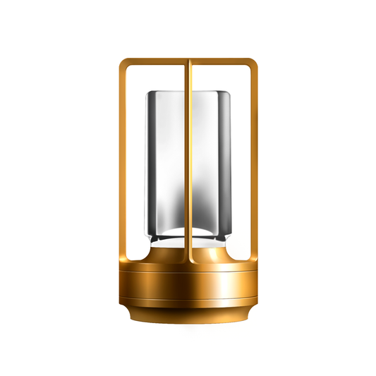 LumiNest™ draadloze aluminium tafellamp met dimbare LED – productafbeelding 1