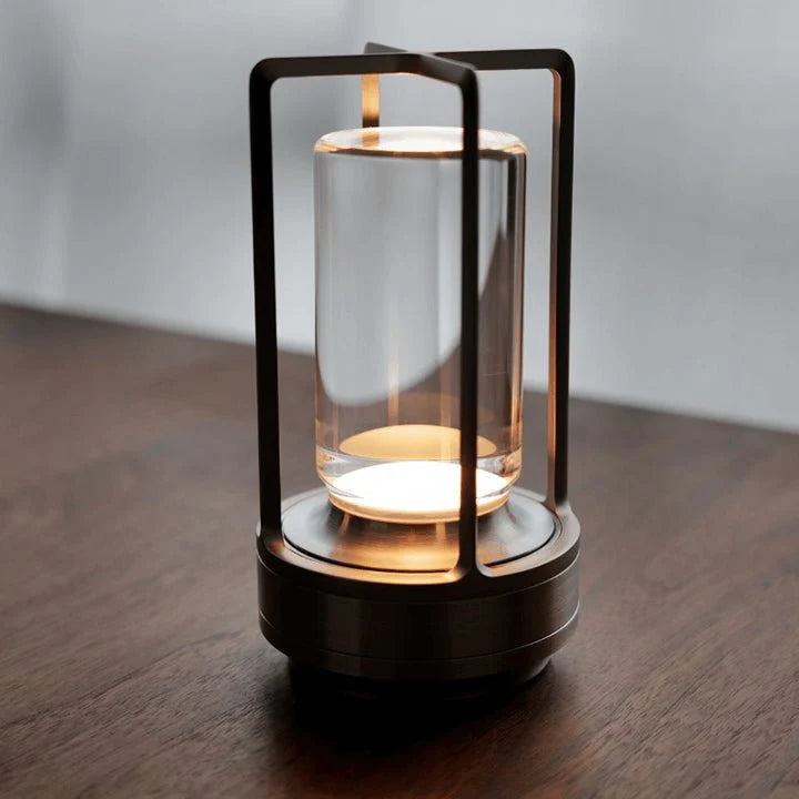 LumiNest™ draadloze aluminium tafellamp met dimbare LED – productafbeelding 7