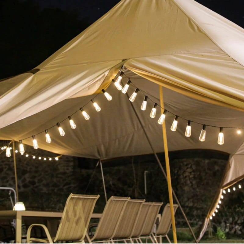 TwinkleSphere™ solar lichtsnoer met peervormige LED-lampjes – productafbeelding 2