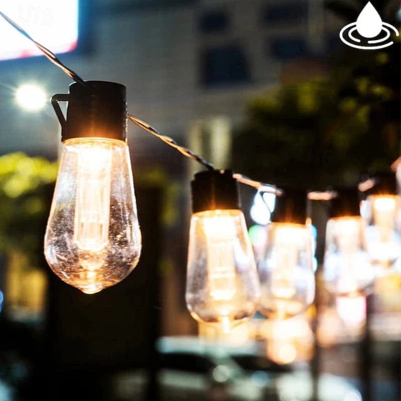 TwinkleSphere™ solar lichtsnoer met peervormige LED-lampjes – productafbeelding 7