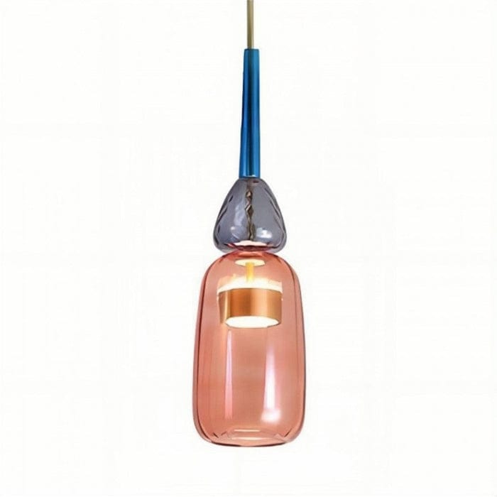 LumaGlow™ kleurrijke hanglamp van matglas met LED-lamp – productafbeelding 1
