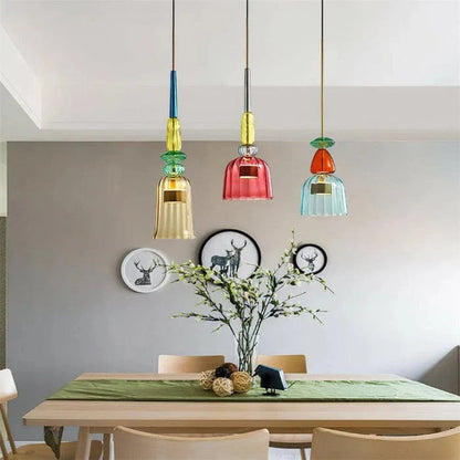 LumaGlow™ kleurrijke hanglamp van matglas met LED-lamp – productafbeelding 4