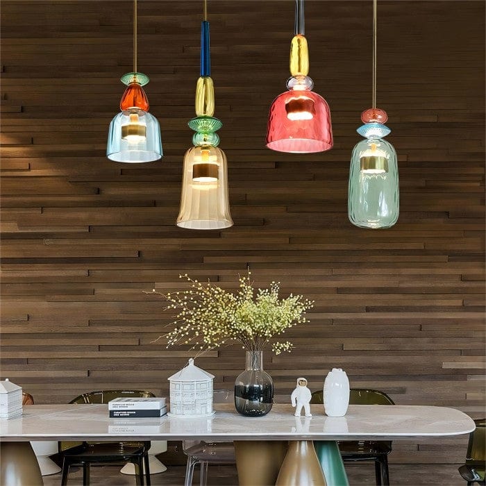 LumaGlow™ kleurrijke hanglamp van matglas met LED-lamp – productafbeelding 5