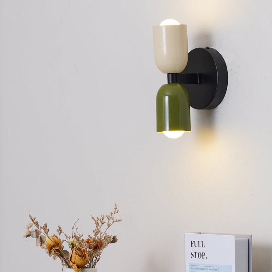 NostalgiaGlow™ dubbele vintage wandlamp met draaibare kappen – productafbeelding 2