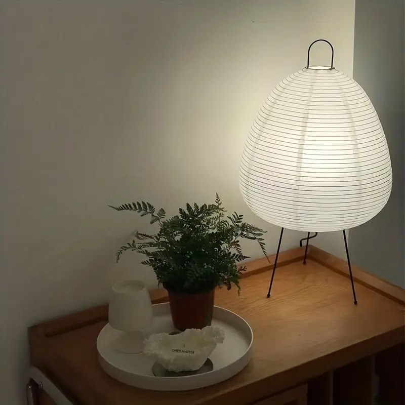 LumiNest™ Wabi-Sabi tafellamp met rijstpapieren kap – productafbeelding 4