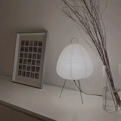 LumiNest™ Wabi-Sabi tafellamp met rijstpapieren kap – productafbeelding 7