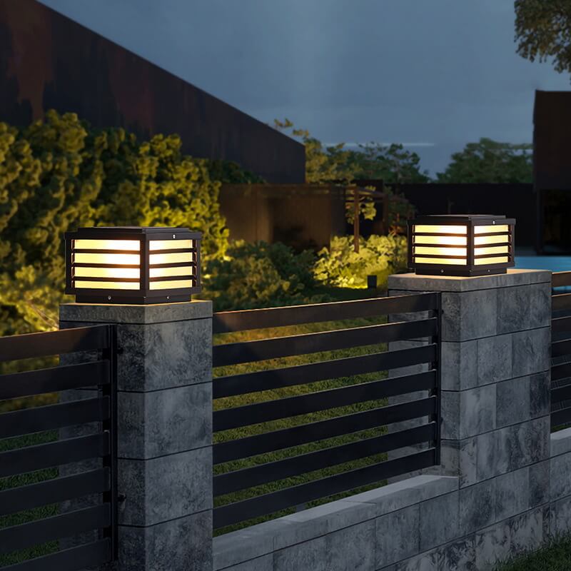 LumaLight™ moderne buitenwandlamp – solar of netstroom – productafbeelding 2