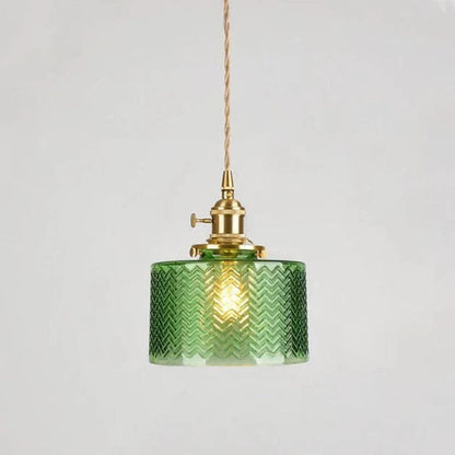 ZenGlow™ Japandi glazen hanglamp met messing details – productafbeelding 8