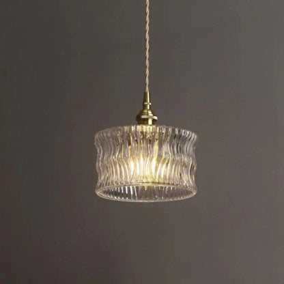 ZenGlow™ Japandi glazen hanglamp met messing details – productafbeelding 10