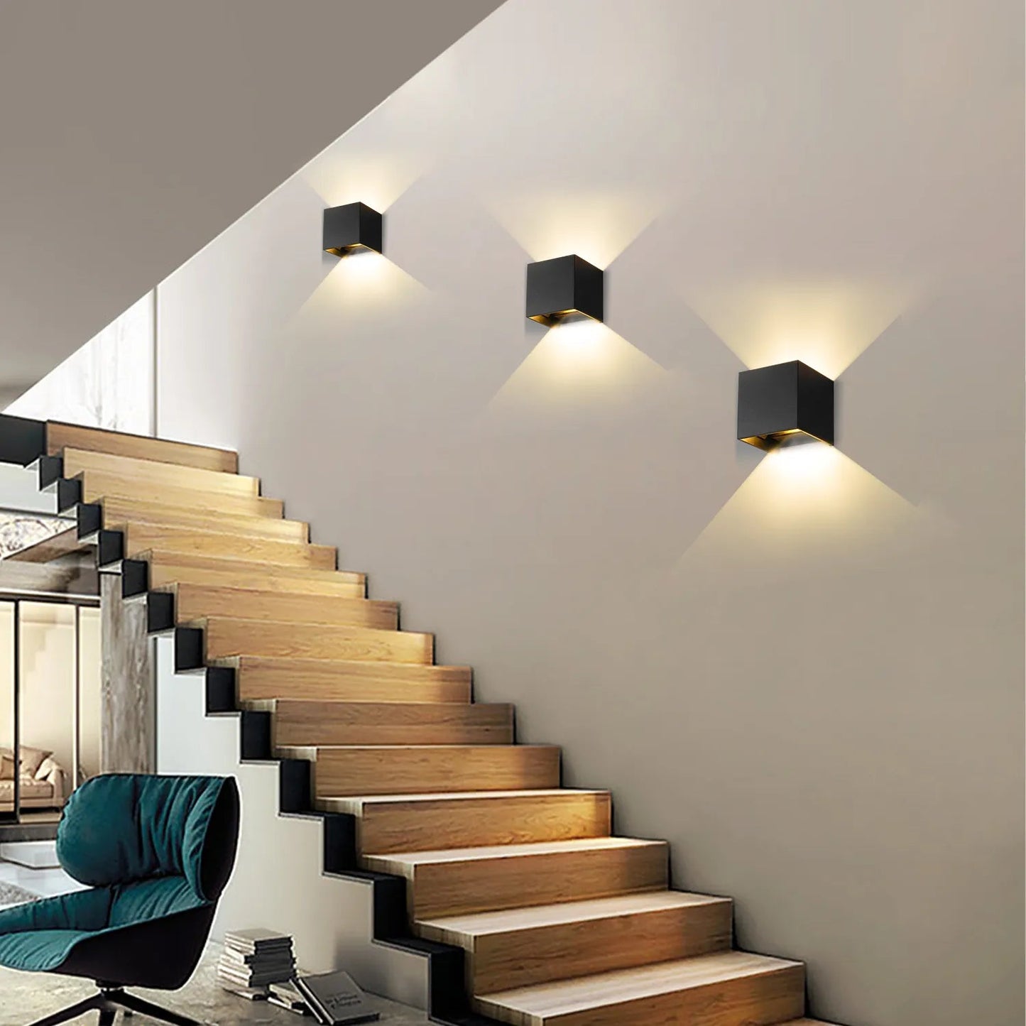 ZenGlow™ LED-wandlamp met bewegingssensor – productafbeelding 1