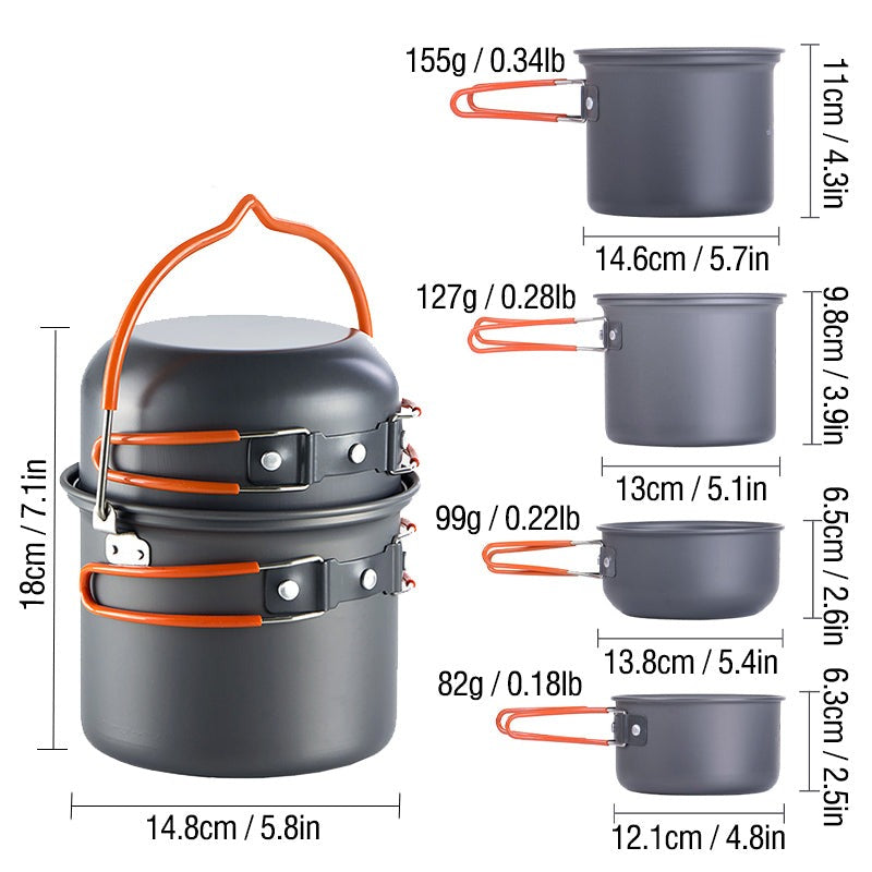 Naturehike™ ultralichte camping kookset – productafbeelding 7