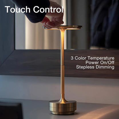 AuraGlow™ draadloze LED tafellamp met touchbediening – 4000 mAh