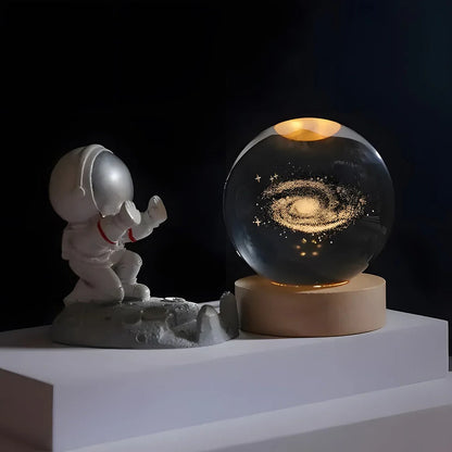 SphereGlow™ 3D-gegraveerde LED-bollamp met touchbediening – productafbeelding 6