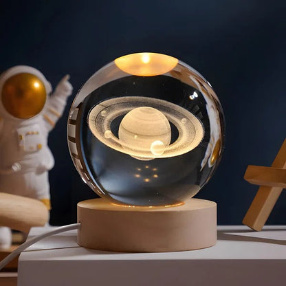 SphereGlow™ 3D-gegraveerde LED-bollamp met touchbediening – productafbeelding 2