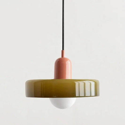 RetroGlow™ verstelbare vintage hanglamp met glazen kap – productafbeelding 1