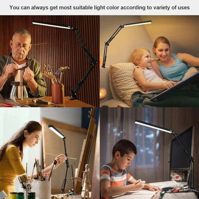 BrightBeam™ verstelbare LED bureaulamp met klem – afbeelding 12